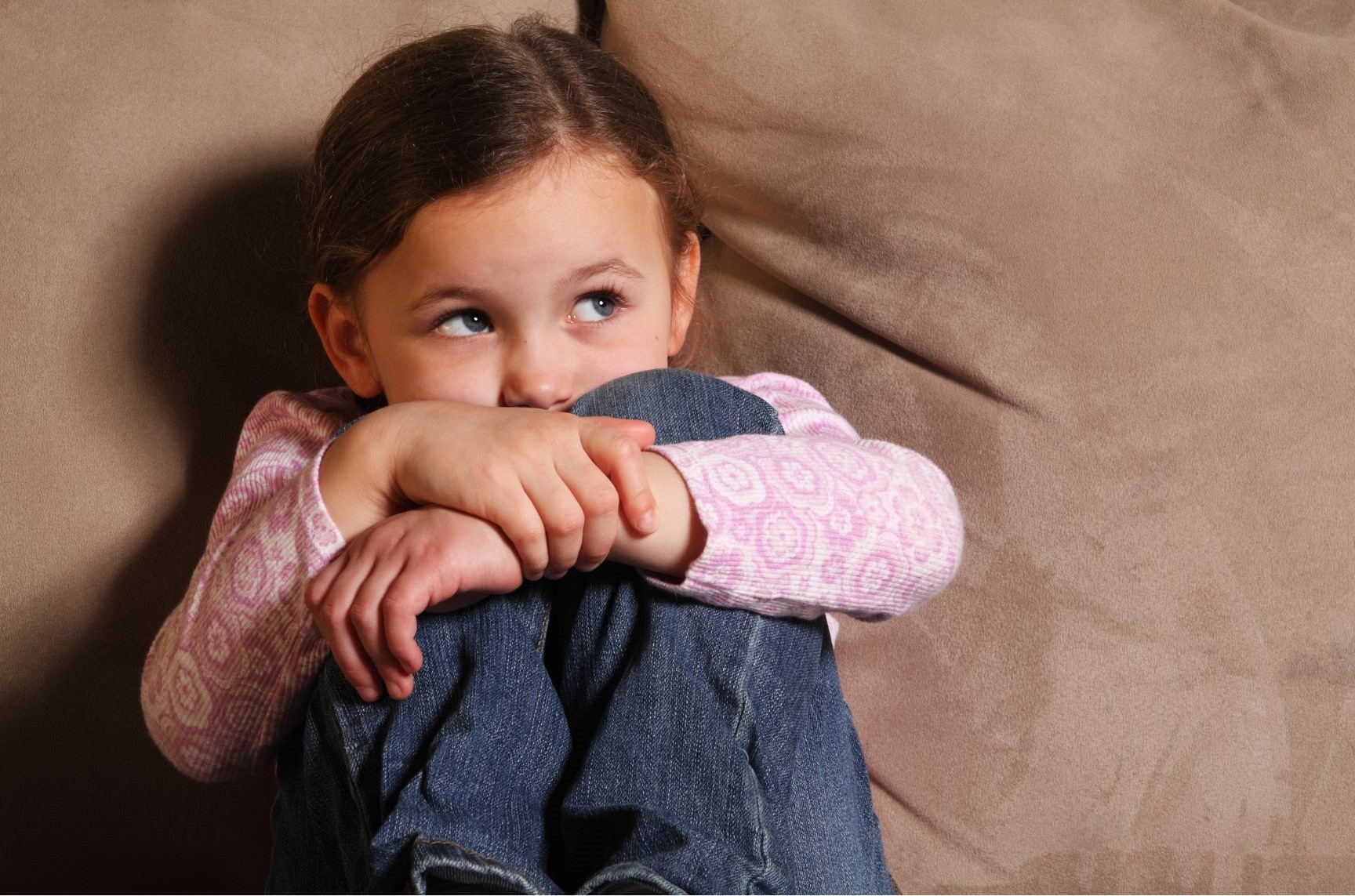 child looking up